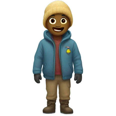 Snowing emoji