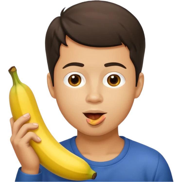 Ryan day eating a banana emoji