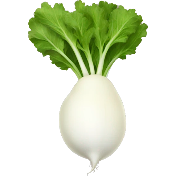 White radish emoji
