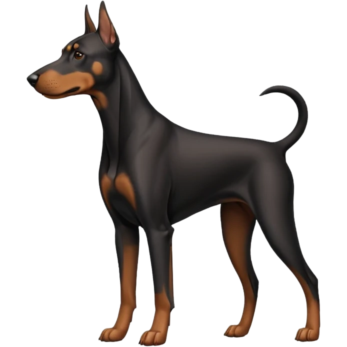 dog doberman full body emoji