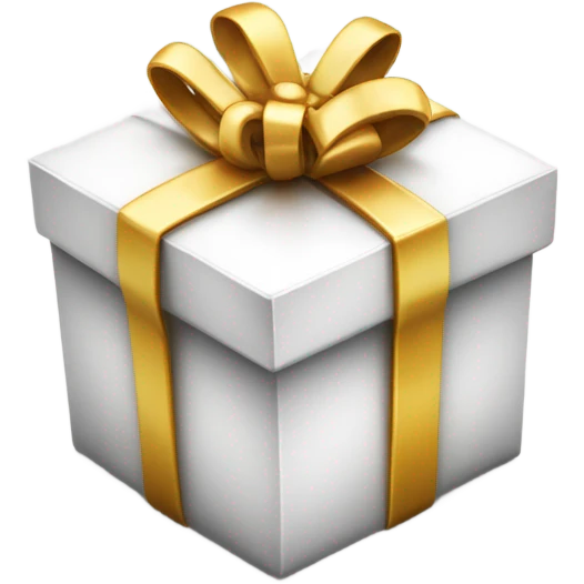 3d Gift Box charm simple emoji