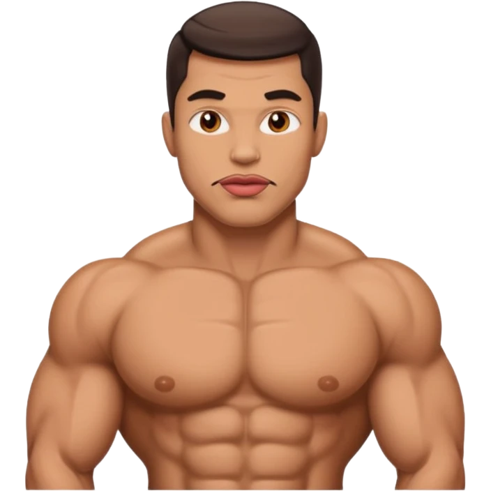 big lips muscular guy more big lips  emoji