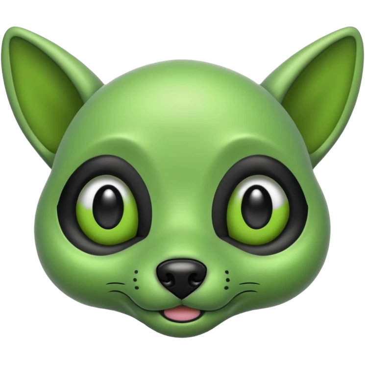 alien dog green emoji