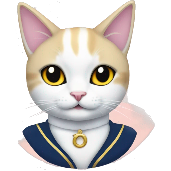 Sailor moon style cat emoji