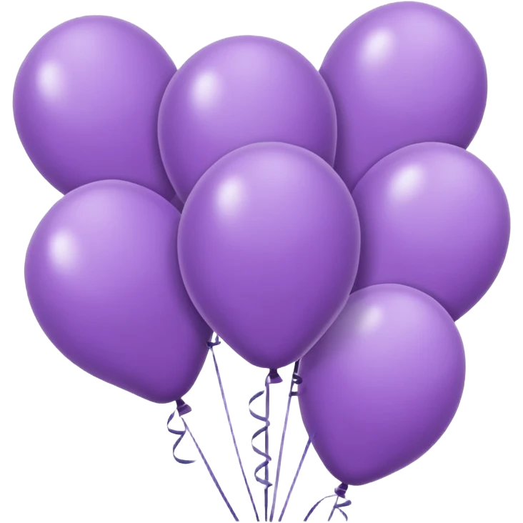 Lilac design baloons colorful emoji