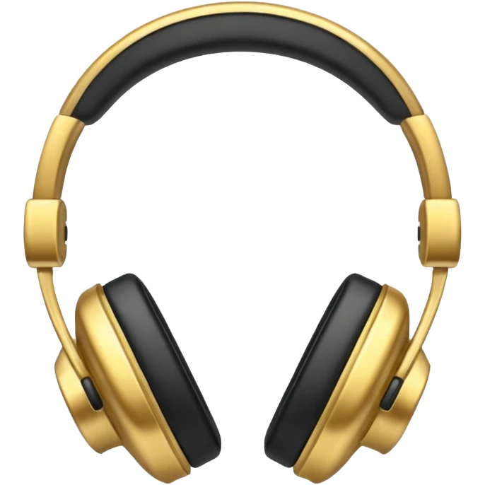 gold headset emoji