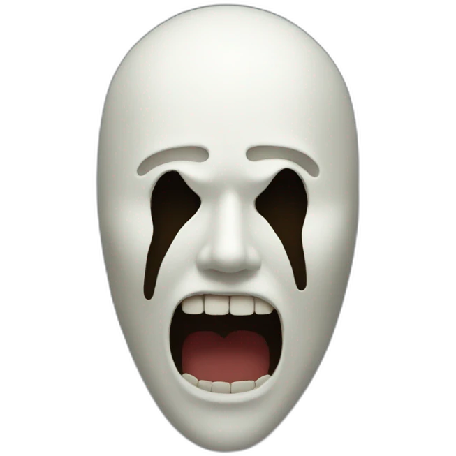 Scream mask emoji