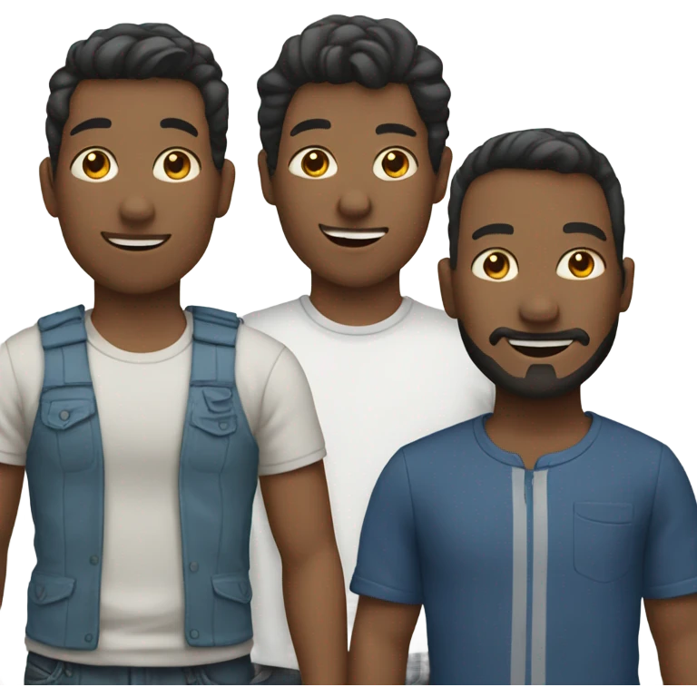 4 men 3 women 4 kids emoji