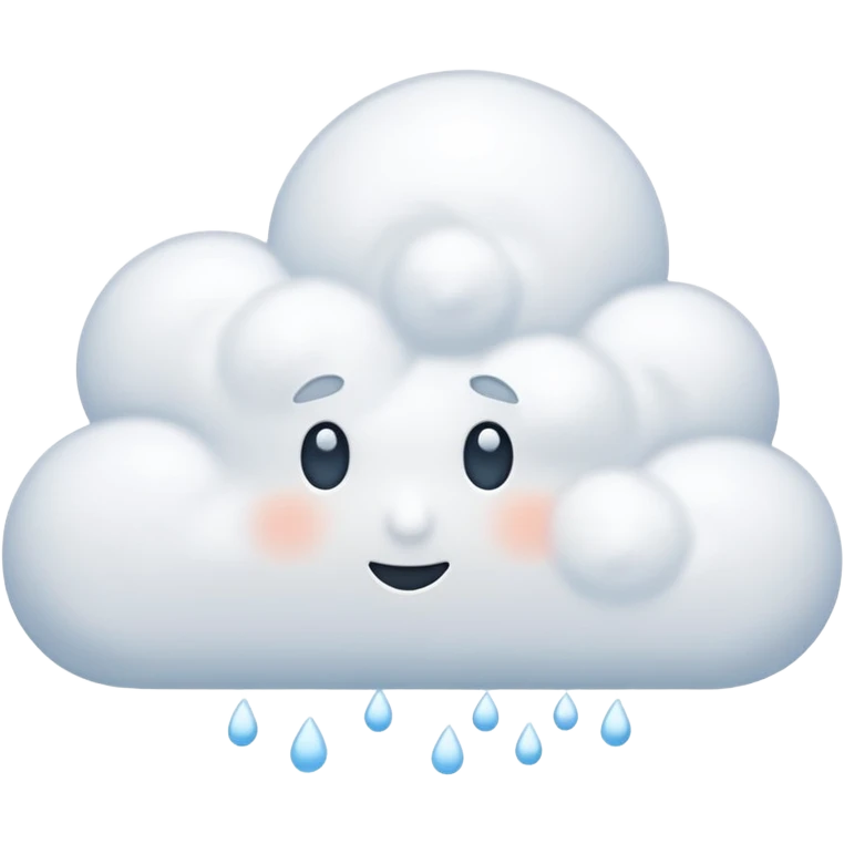 snowy cloud emoji