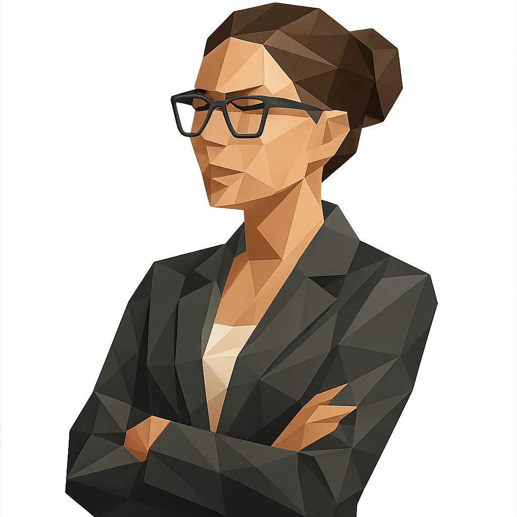 business lady with black rimmed glasses emoji