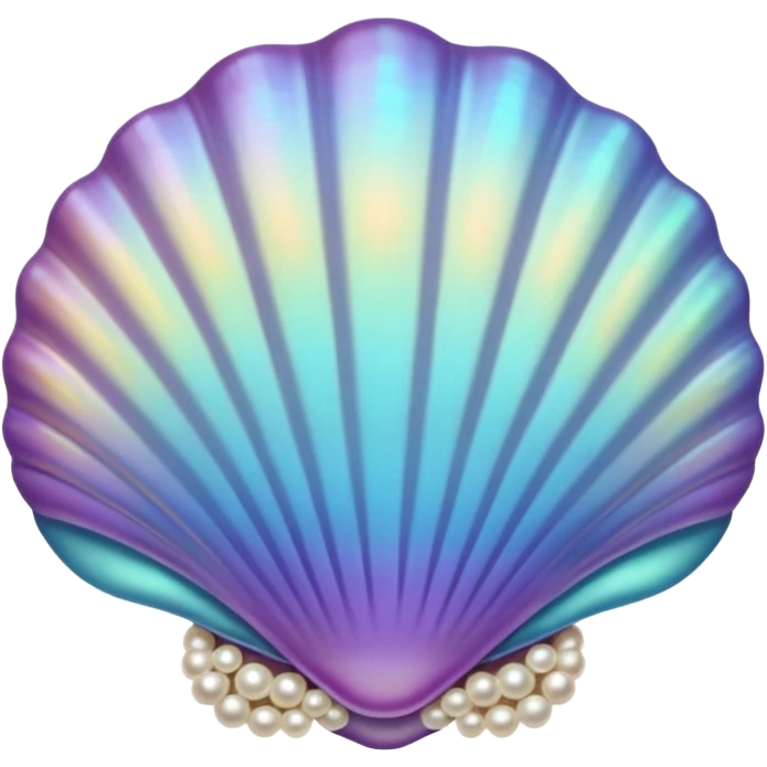 sea shell with pearls emoji
