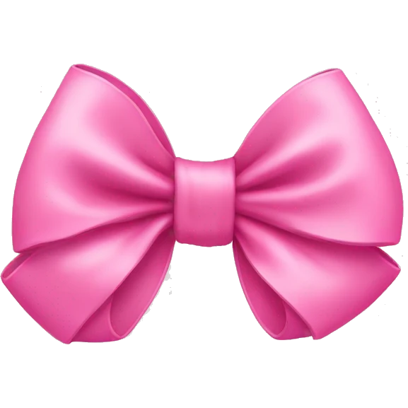 cute pink bow emoji