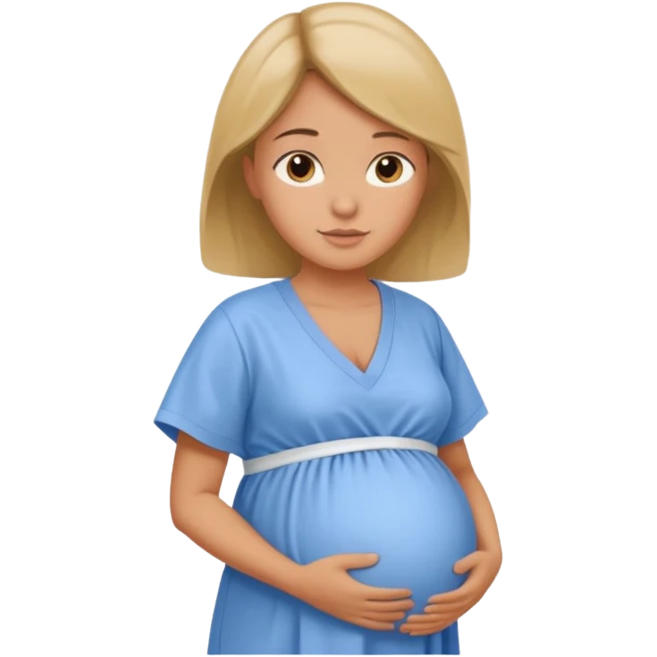 Grávida no médico emoji