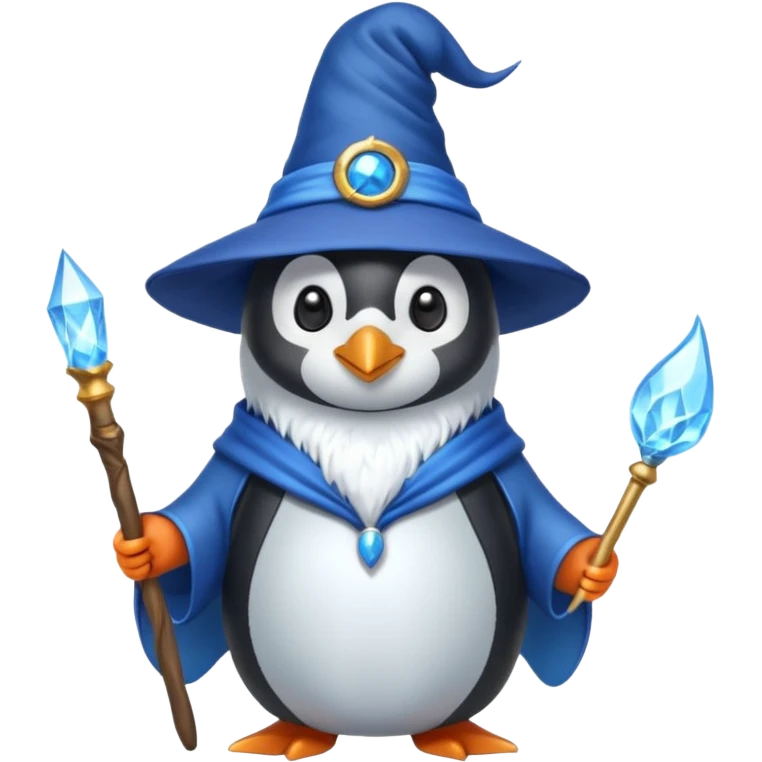 Penguin Wizard emoji