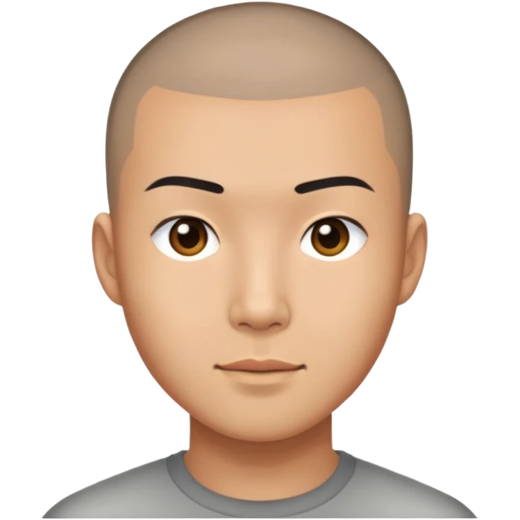 asian male with buzz cut emoji