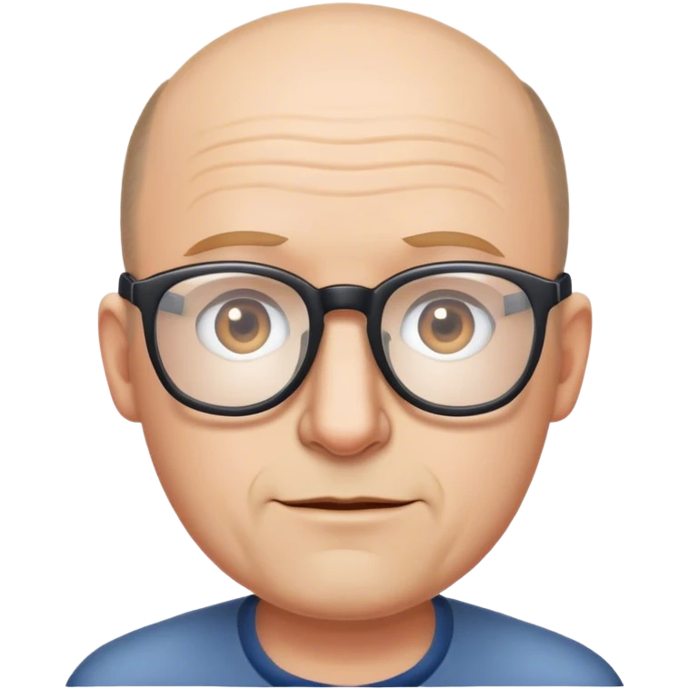 Guy thats balding with glasses emoji