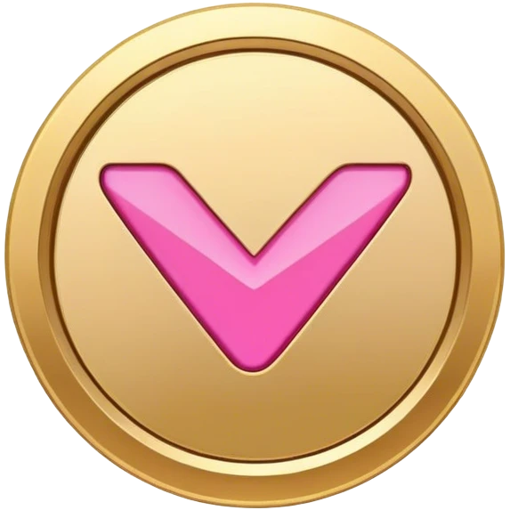 gold pink check mark emoji