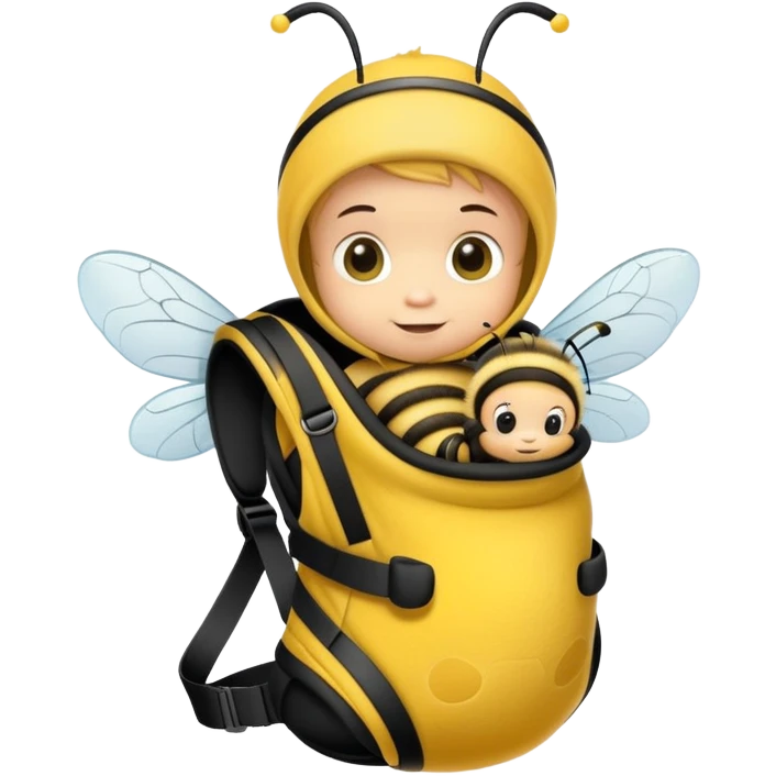 Baby honey bee day care emoji