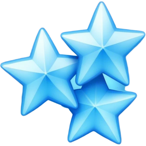 Blue stars  emoji