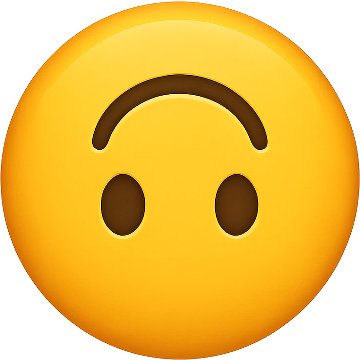 emoji with upside-down face emoji