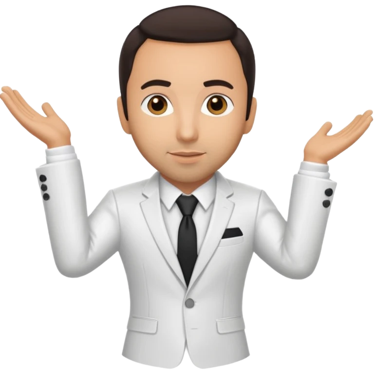 Howie Dorough with white suit, dark brown hair emoji