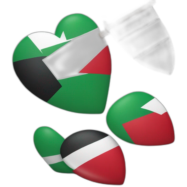 A device that inspires individuals to make ultimate sacrifices for the protection of their communities holding a palestinian flag emoji