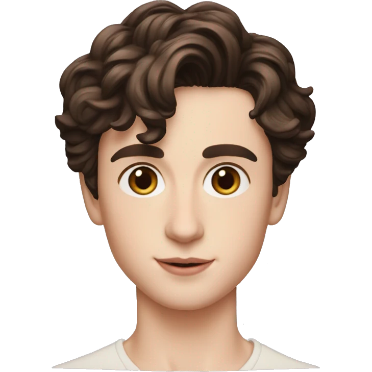 Memoji of Androgyneous, Pixie Cut, Timothee Chalamet emoji