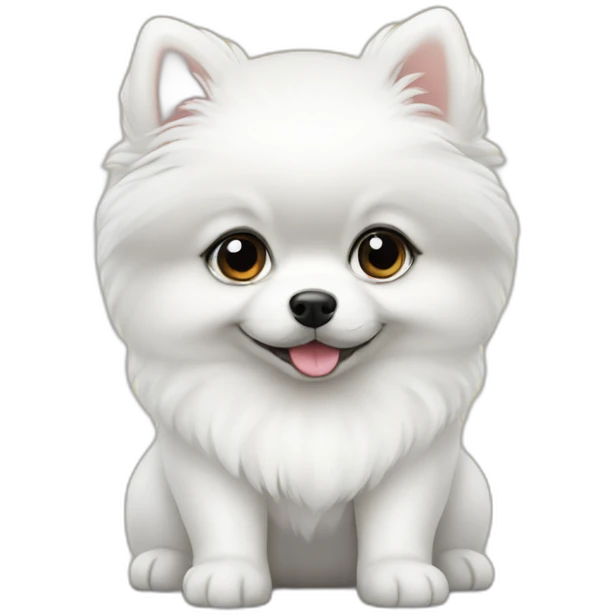 white-pomeranian-puppy emoji