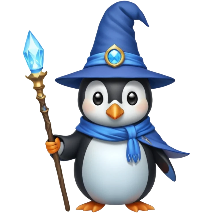 Penguin Wizard emoji