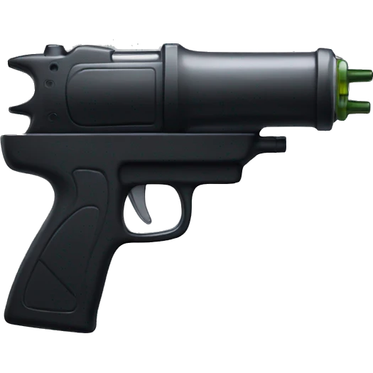 Black watergun emoji