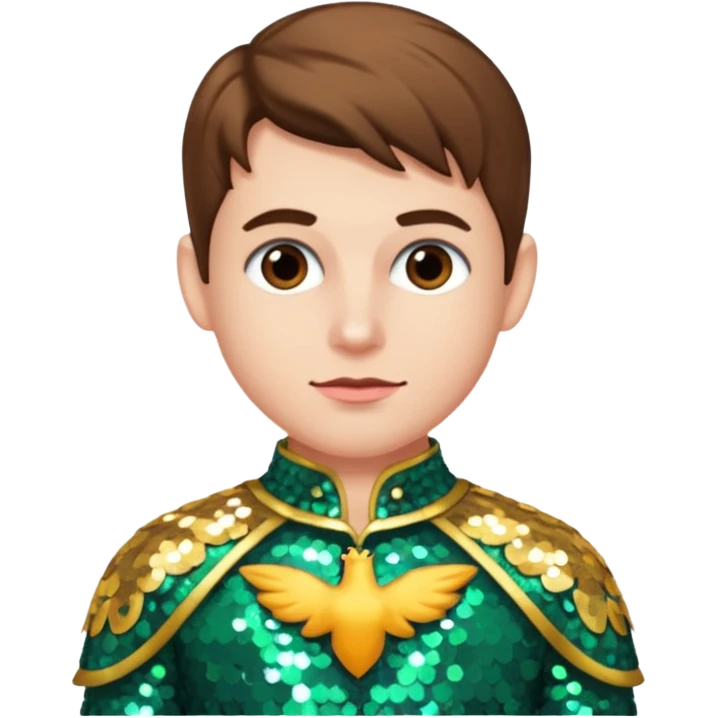 Robin from DC with Sequin Outfit emoji