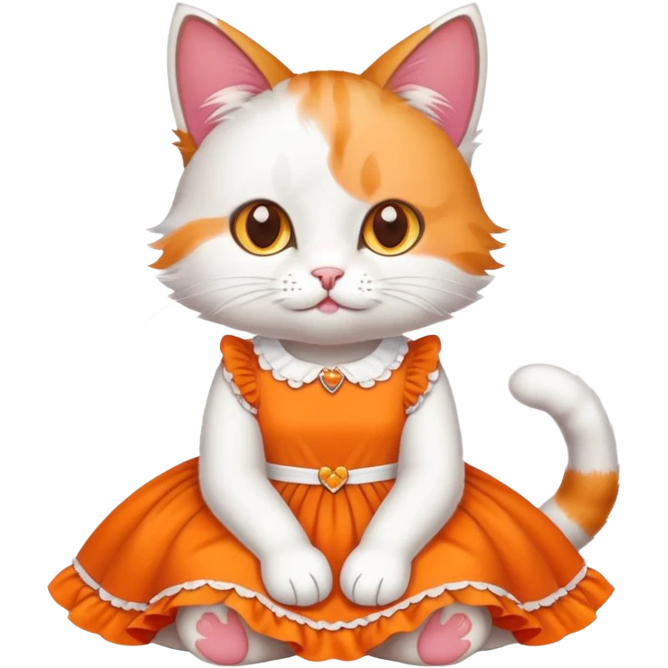 gato de vestido  emoji