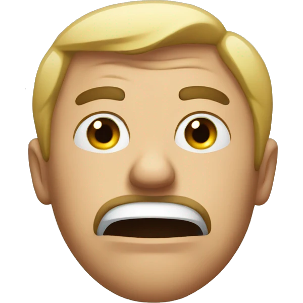 man disgusted emoji