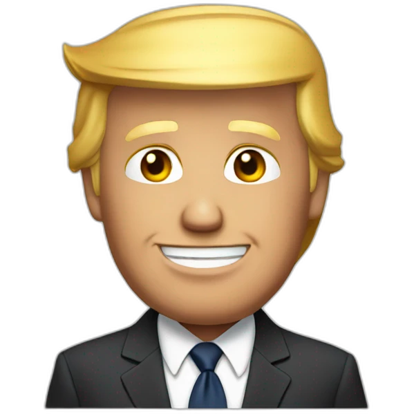 Donald Trump in suit emoji