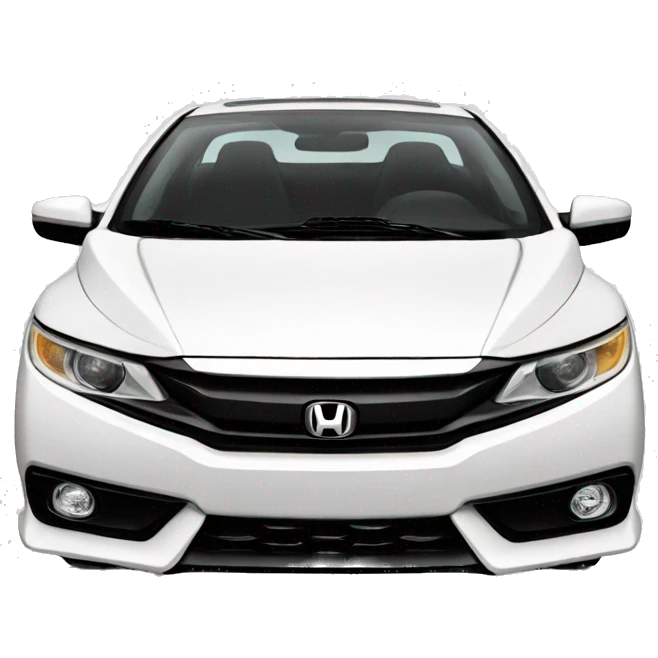 white honda civic coupe emoji