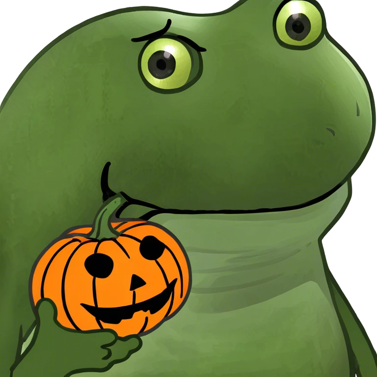 A Jack o’ lantern with long eyelashes emoji