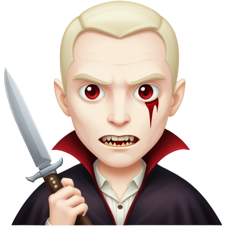 knife againt vampire emoji