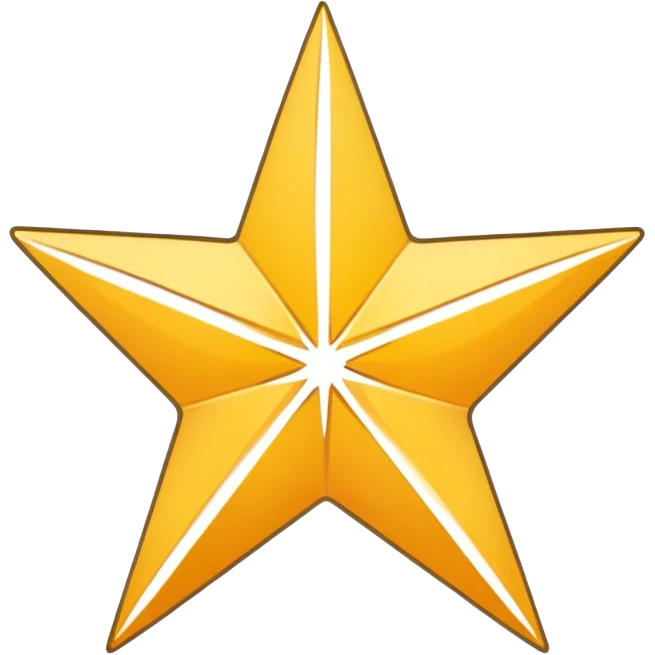 Generate me like a broken star in half or maybe three pieces but so people still can see it’s a star lie make it white outline and empty inside and same thing with a star make two emojis emoji