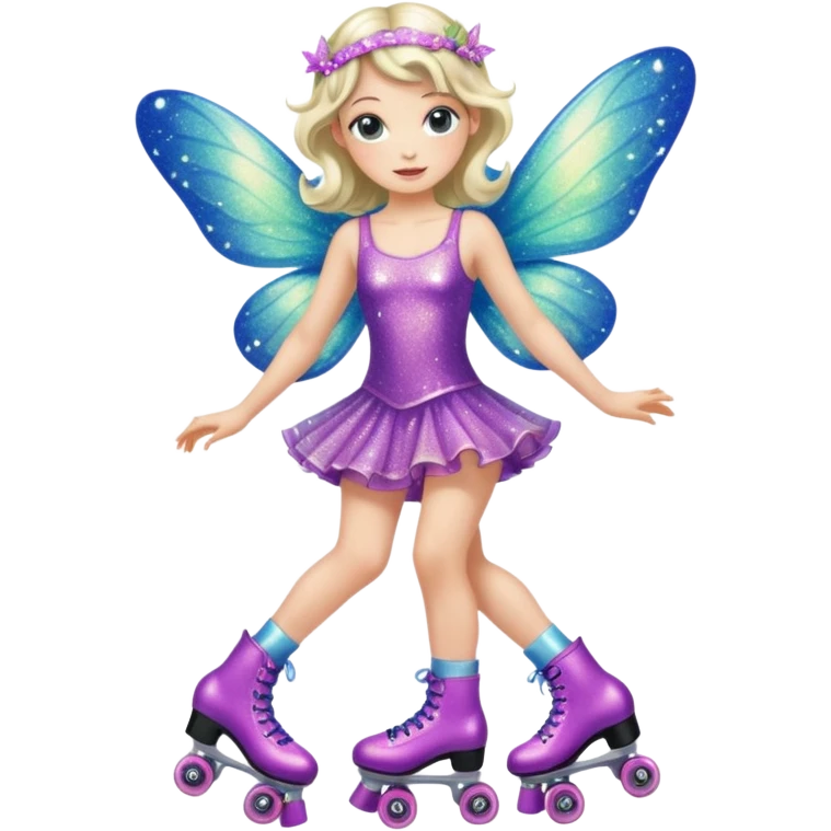 fairy on roller skates emoji