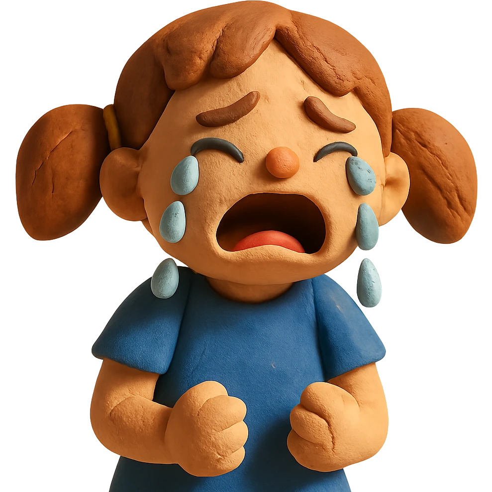 crying girl emoji