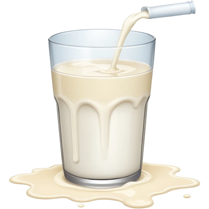  glass of milk spill on floor emoji