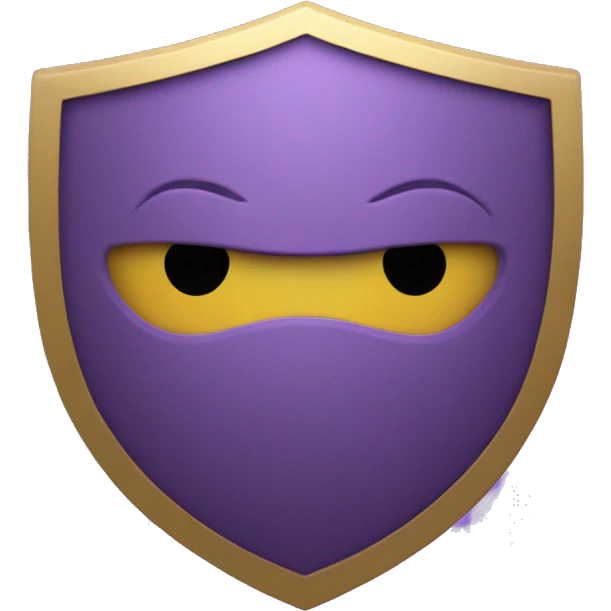 discord shield with purple background emoji