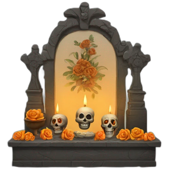 altar de muertos vela emoji