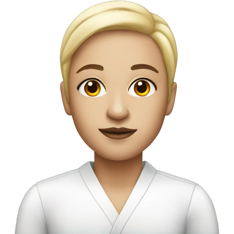 White professional makeup artist  emoji