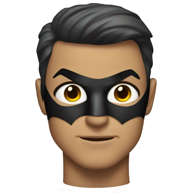 Superhero batman close face shot emoji
