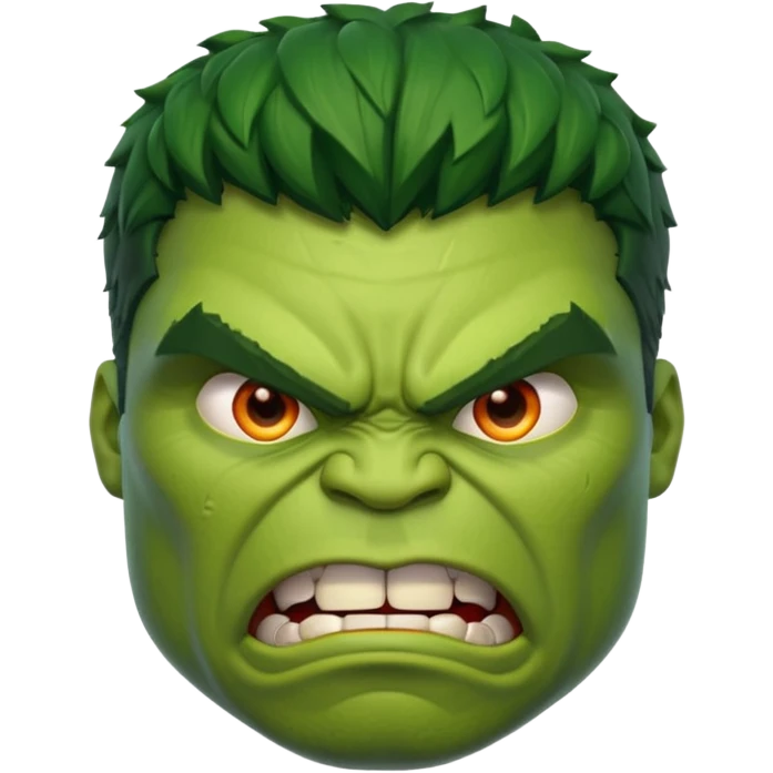 Hulk face emoji