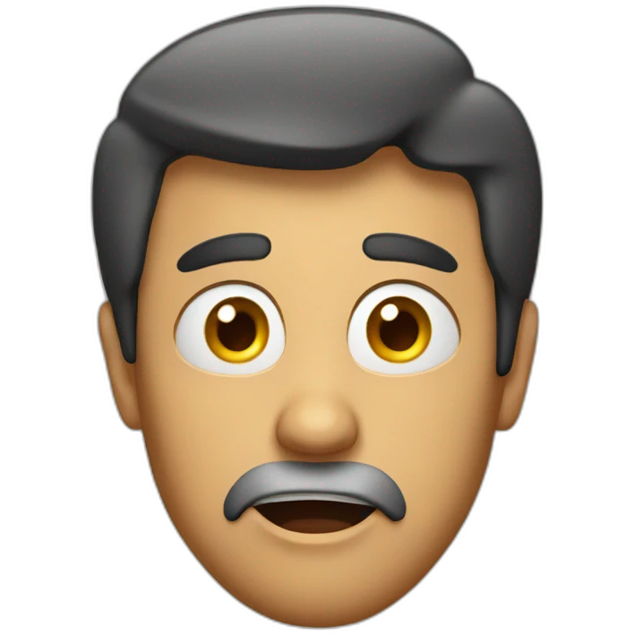 Surprised man emoji