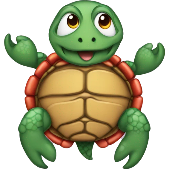 Turtle with lobster claws emoji