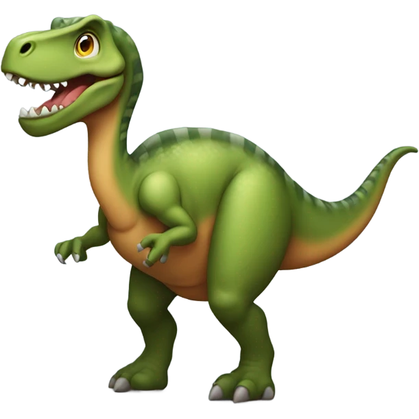 Dinosaur with short legs emoji