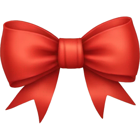 Red bow emoji